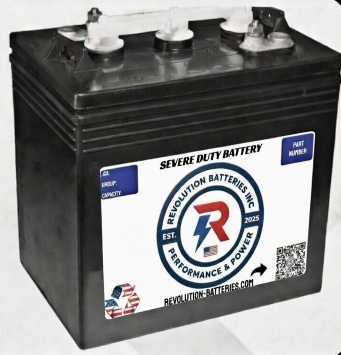 Revolution Batteries GC2232US — GC2 6V 232Ah Flooded Battery