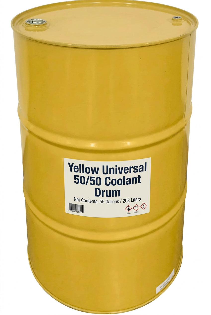 Yellow Universal 50/50 Coolant - 55 Drum