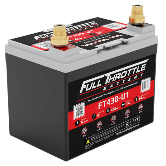 Full Throttle FT438 12V AGM Battery