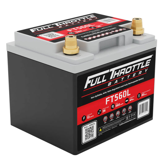 Full Throttle FT560L 12V AGM Battery