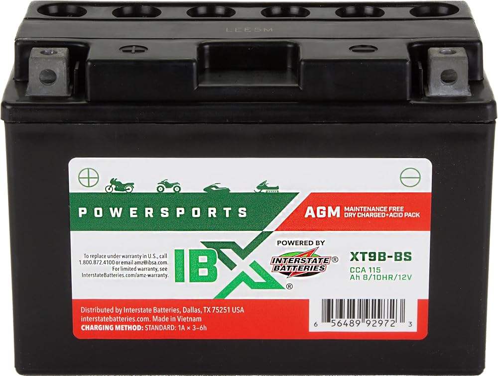 IBSA XT9B-BS — Group 9B Battery