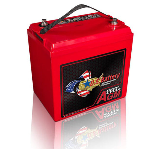 US Battery AGM2224 6V Deep Cycle AGM Battery - red case